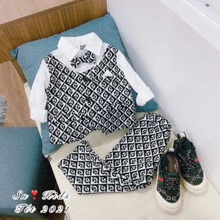 Set vest umi dạ cho bé trai