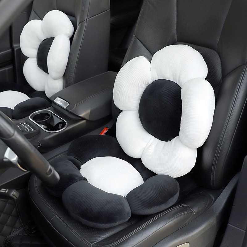 Gối Tựa Đầu Và Cổ Họa Tiết Hoa Tươi Mới Nhỏ Xinh Thoải Mái Thời Trang Cho Xe Hơi