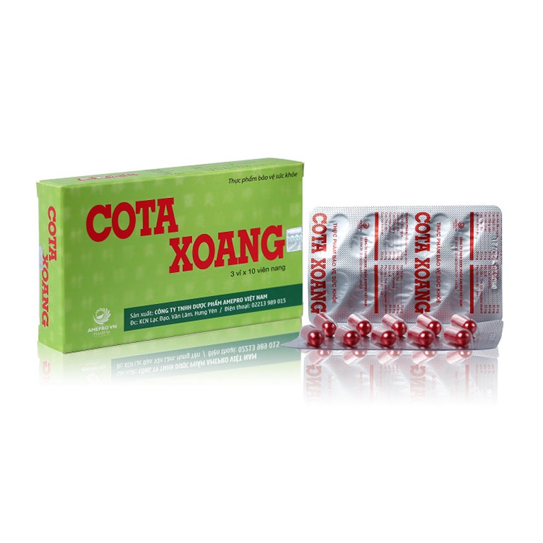 Viên nang COTAXOAN, COTA XOANG hỗ trợ mũi dị ứng, xoang, nghẹt mũi, khó thở nam nữ hộp 50v - Trung Đông Pharmacy