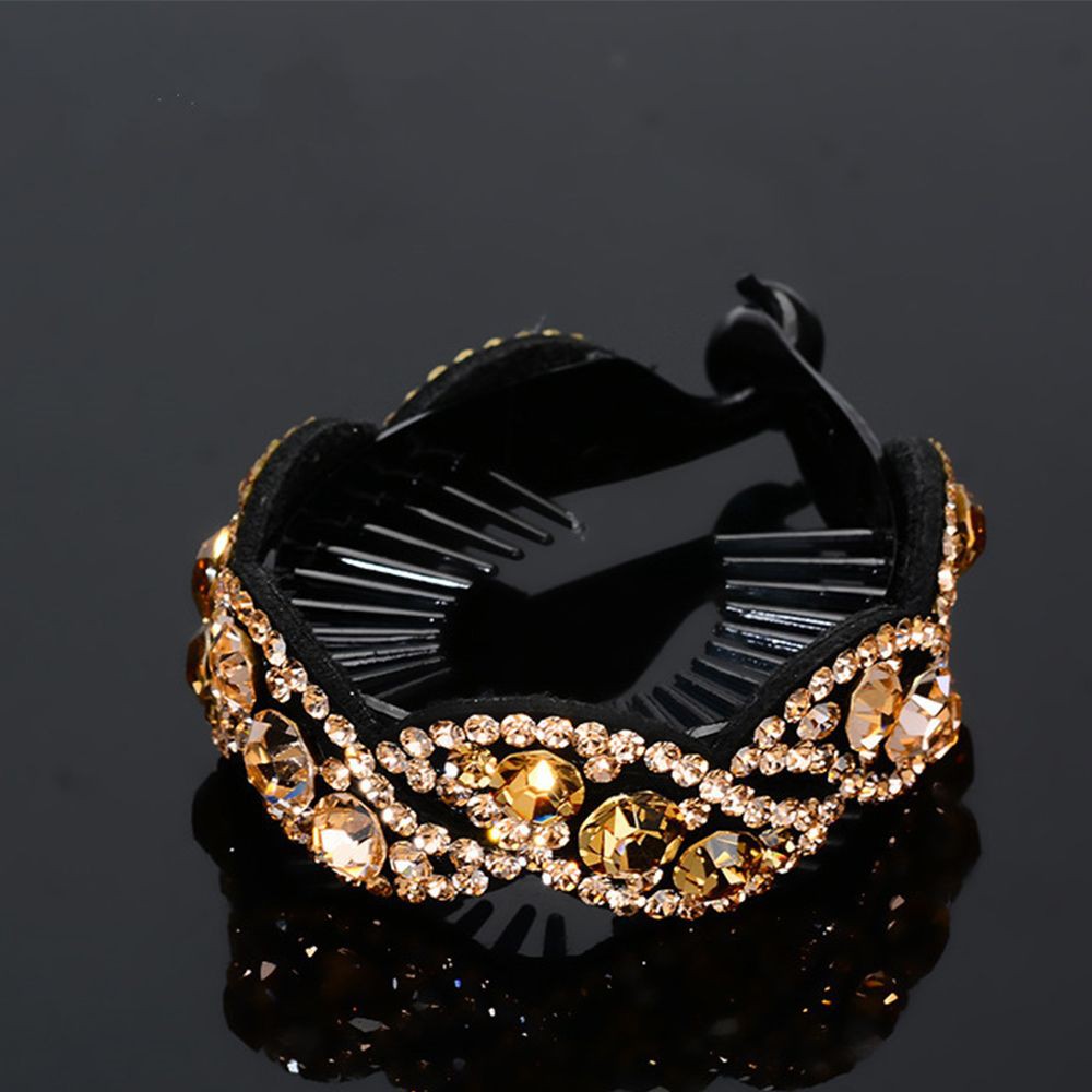 Kẹp tóc móng vuốt đính kim cương giả