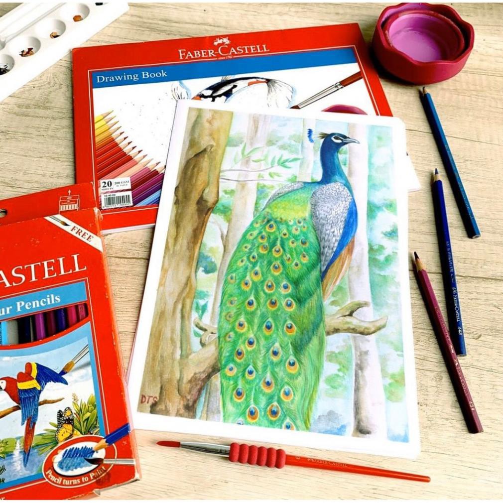 Chì Màu Nước Parrot 12 Màu Ngắn -🍁SALE GIÁ GỐC🍁- Chính hãng Faber-Castell