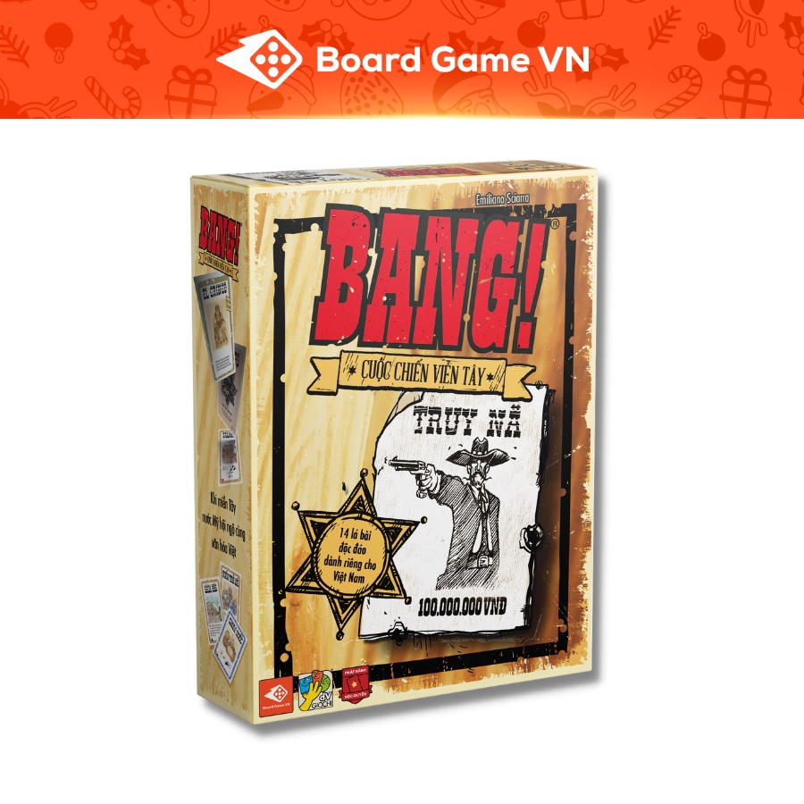 [Mã LIFEMALL2505 giảm 10% đơn 250K] BANG! Cuộc Chiến Viễn Tây - Việt Hóa Chính hãng - Board Game VN