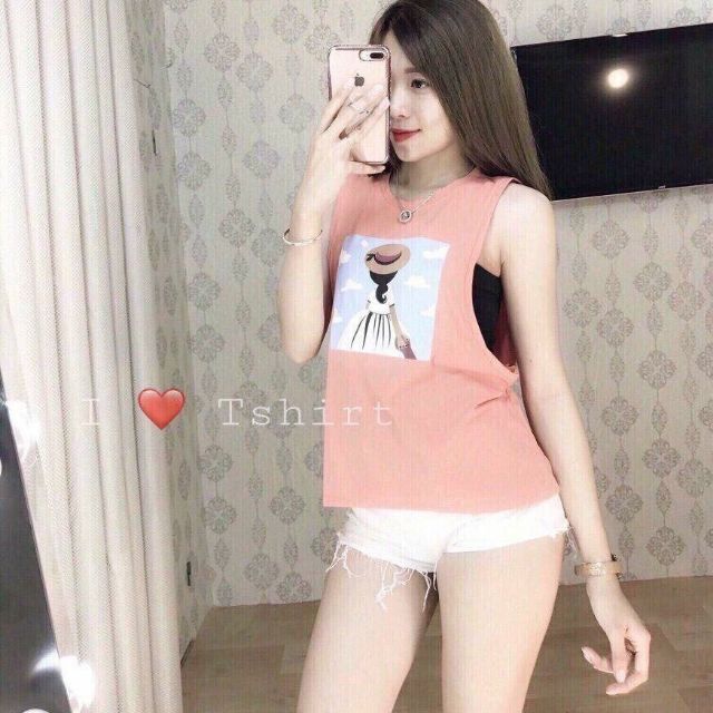 Áo ba lỗ nữ kèm( áo lót)