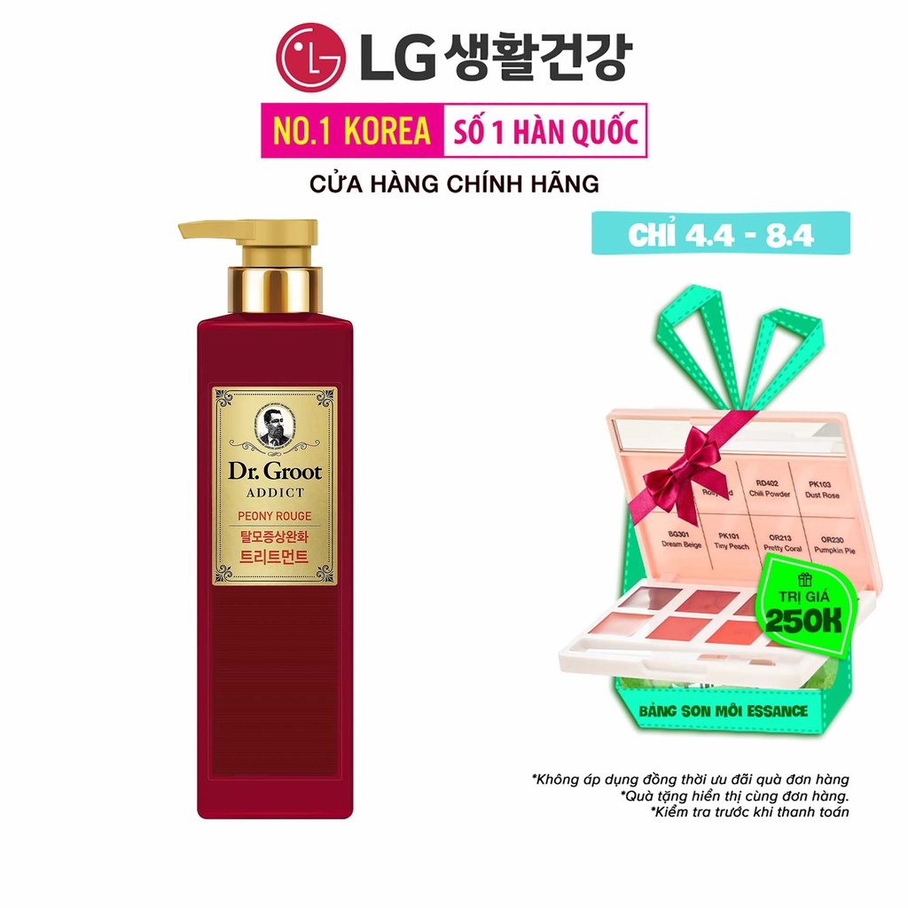 Dầu xả giúp dưỡng tóc và hổ trợ ngăn tóc gãy rụng Reen Dr.Groot Addict- Hương Peony Rouge 385ml