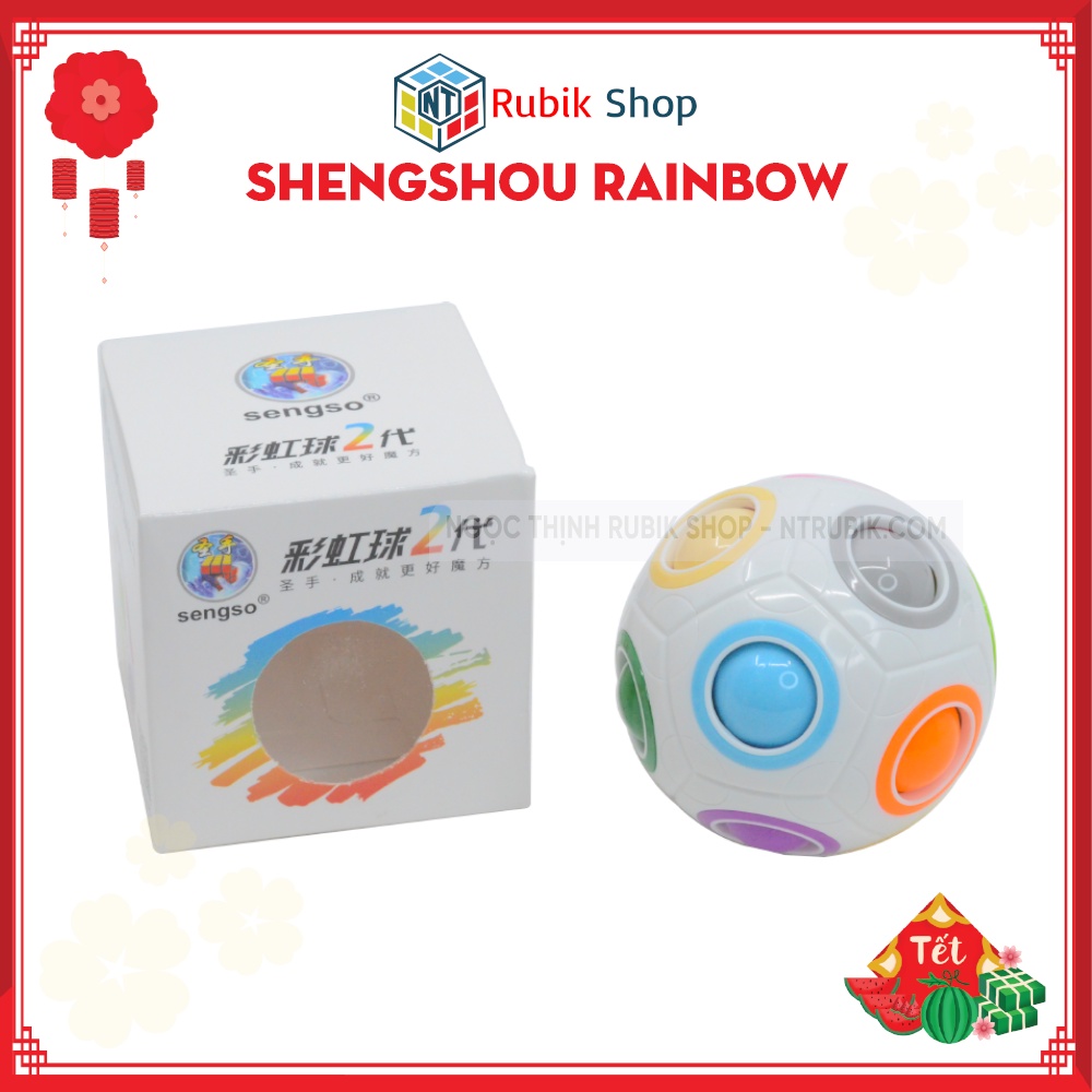 [Rubik Biến Thể] Rubik Shengshou Rainbow Ball - Yongjun Rainbow đồ chơi thông minh