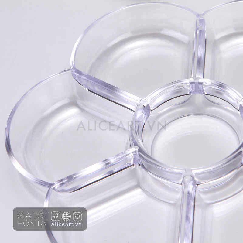 Khay pha màu nhựa nhiều ô vẽ hội họa, màu nước, sơn acrylic, gouache, poster Mont Marte, Kuelox NEW