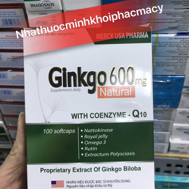 THỰC PHẨM CHỨC NĂNG BỔ NÃO GINKGO 60mg (100 vien)