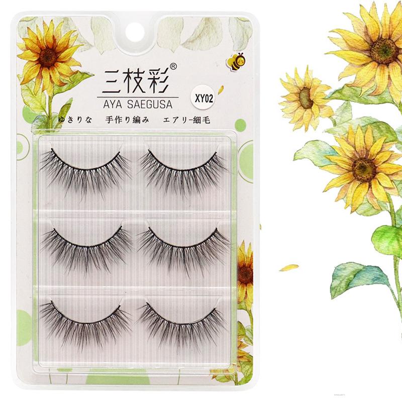 Lông mi giả XY02 3D nhiều lớp dày dặn trang điểm tự nhiên cho cô dâu | BigBuy360 - bigbuy360.vn