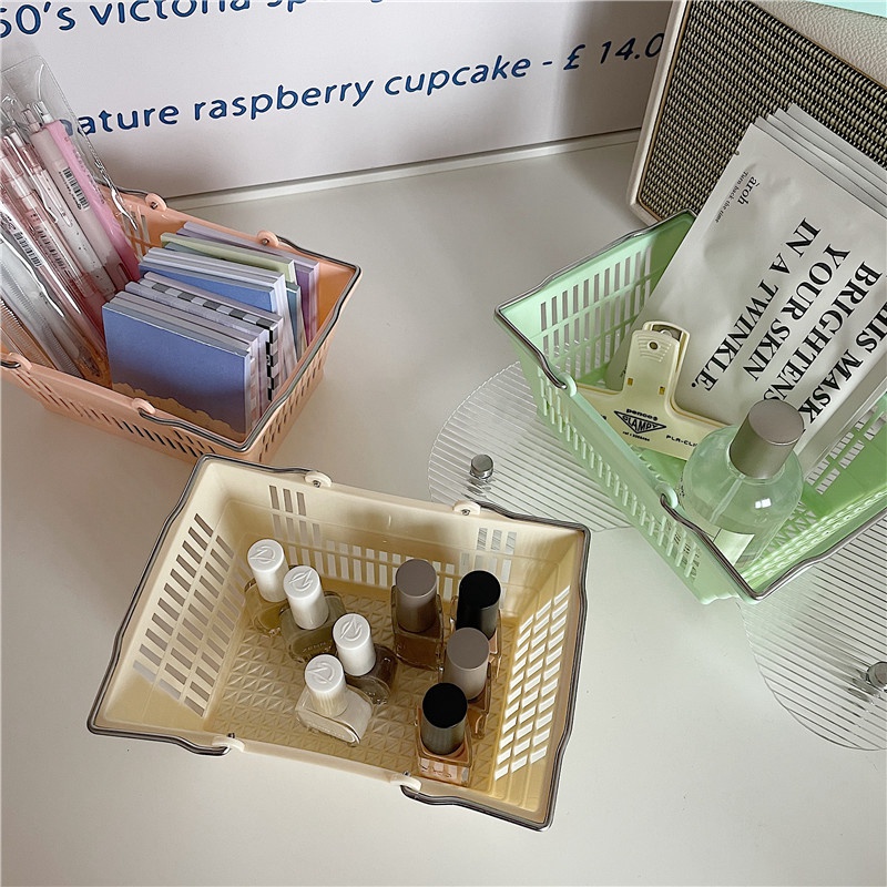 Giỏ Đựng Đồ Dùng Mini Để Bàn Phong Cách Nhật Bản Tiện Dụng