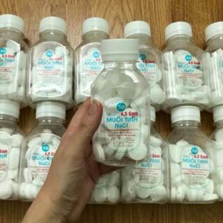 Viên muối siêu sạch NaCl 4,5g, Lọ 50 viên