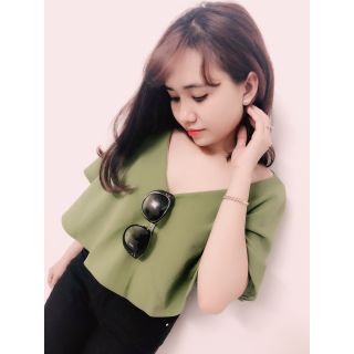 Áo croptop tay cánh dơi AKTN24 (hình thật 100%)