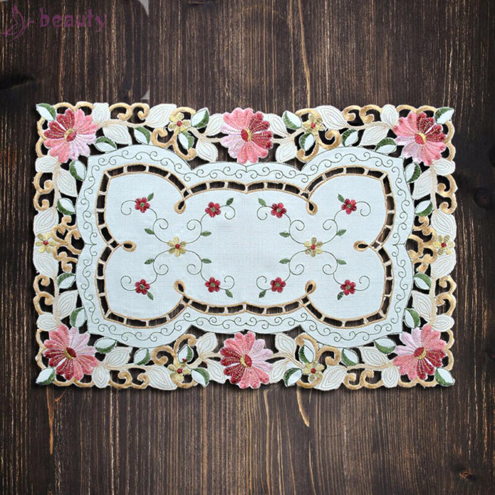 Tấm Lót Bàn Ăn In Họa Tiết Hoa Trang Nhã Cho Gia Đình