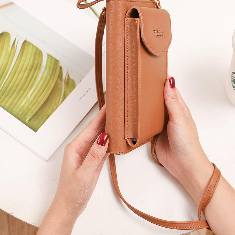 Túi ví cầm tay đeo chéo Sang trọng ép chữ mẫu mới 1-2 dây kéo Da PU chống nước GSR Shalla [Có sẵn]