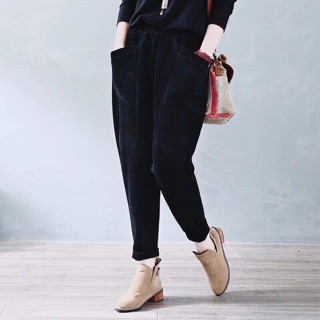 Quần jogger nhung thể thao nữ