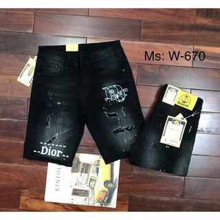 Quần short jean nam thêu logo cực đẹp ( ảnh do shop tự chup ) - LĐ UNISEX SHOP