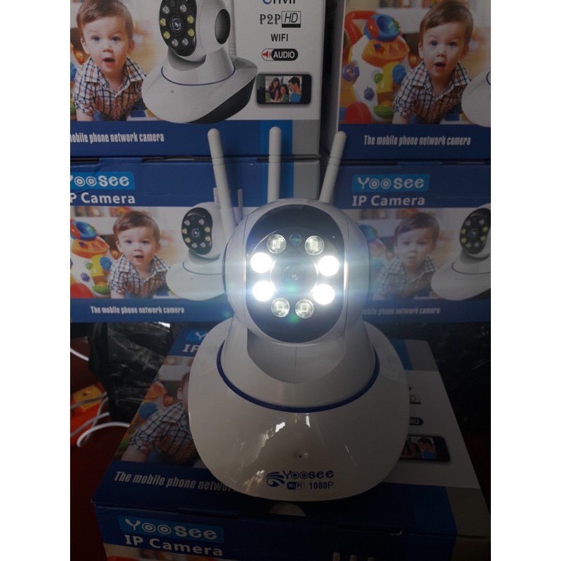 Camera IP Yosee 3 Râu FullHD 2.0MPX- Tích Hợp 4 Đèn Led Soi Ban Đêm.Hàng chính hãng