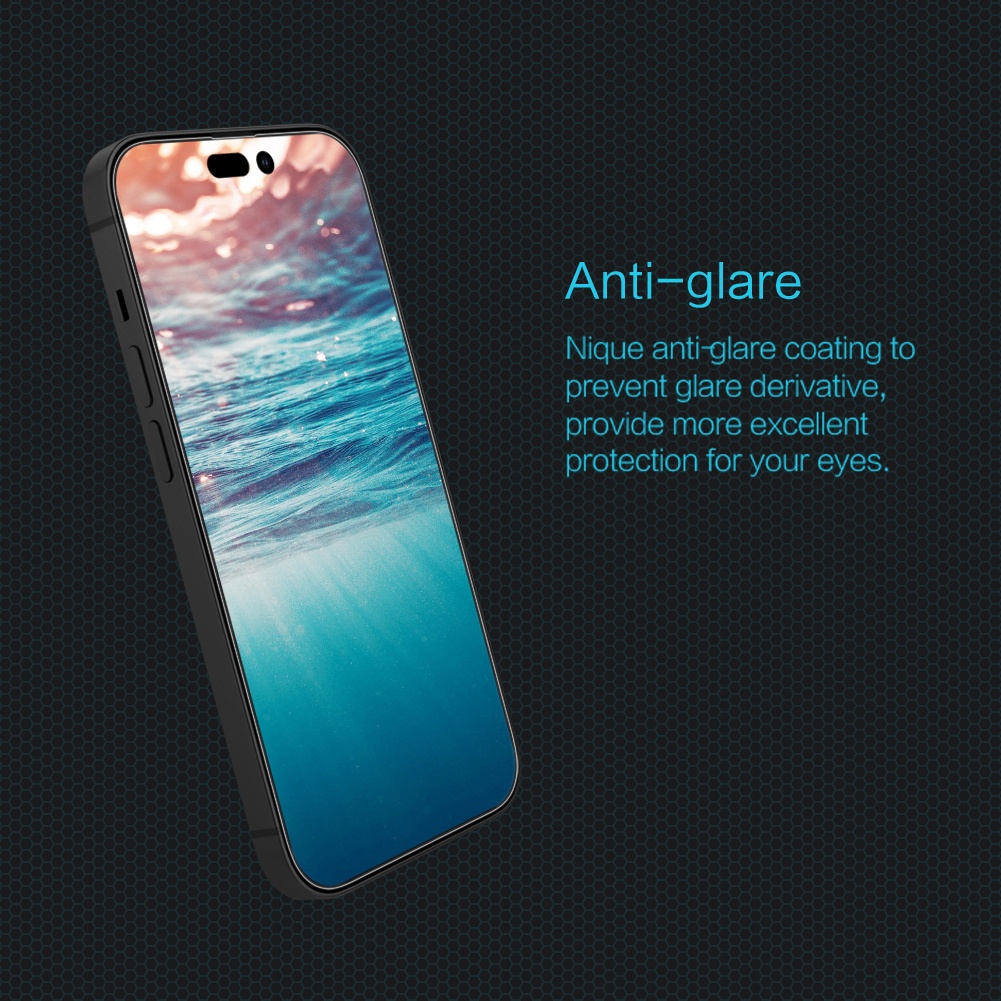 Kính Cường Lực 9H Chống Chói & Dấu Vân Tay NILLKIN Cho iPhone 14 Pro Max