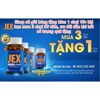 (Mẫu mới) JEX MAX Chính Hãng – Viên uống hỗ trợ điều trị viêm khớp – bổ khớp, tái tạo sụn khớp- Có tem tích điểm