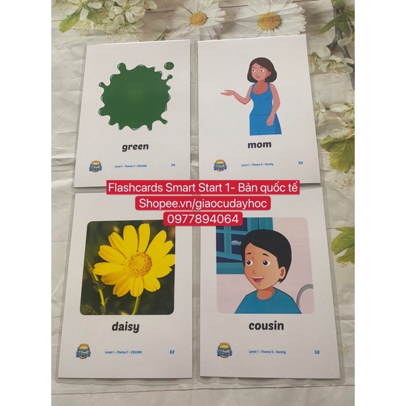 Flashcards  Smart Start Level 1- Bản quốc tế -ép plastics dầy đẹp