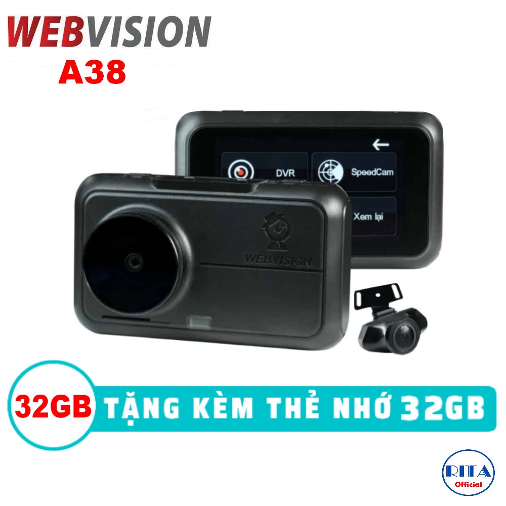 Camera Hành Trình Webvision A38 - Video 4K - AI Quét Biển Tốc Độ - Cảnh Báo Giao Thông - Wifi - GPS | BigBuy360 - bigbuy360.vn