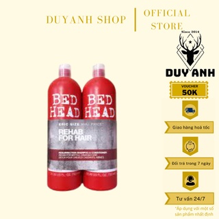 Dầu Gội Xả Tigi Đỏ Bed Head Phục Hồi Cấp Độ 3 - 750ml Cặp Dầu Gội Đầu Xả Phục Hồi Tóc Hư Tổn