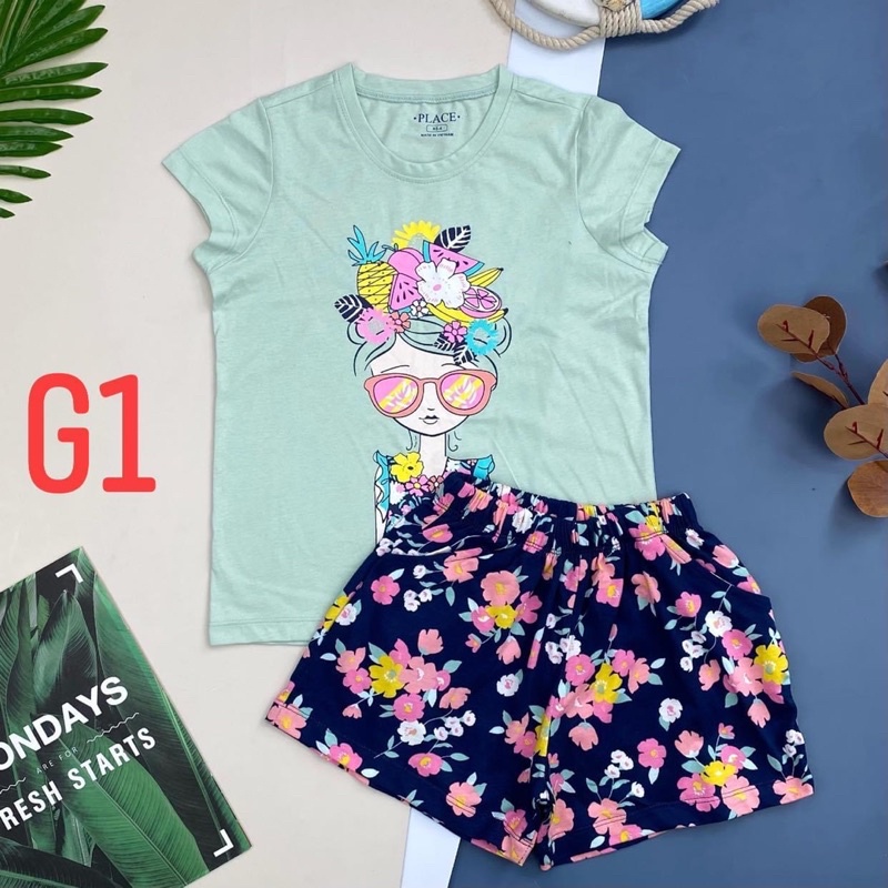 Bộ Pla.ce bé gái size to đùng đùng 18-58kg