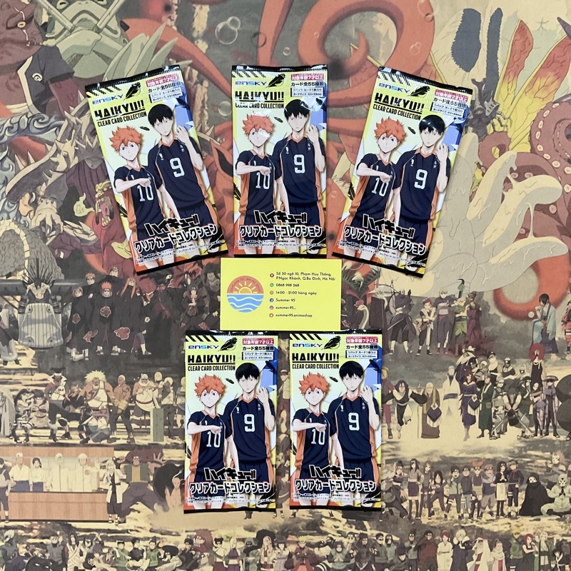 Pack clear card random thẻ nhân phẩm Haikyuu!! vol.1 vol.2