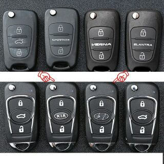 Vỏ chìa khóa gập độ KIA 3 nút