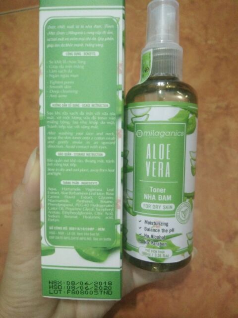 Toner Nha Đam Milaganics (100ml)