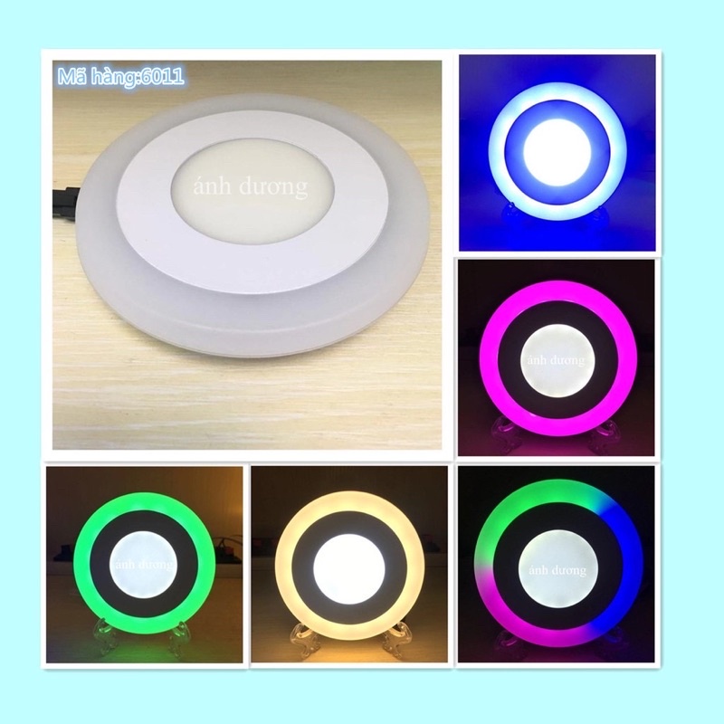 Đèn âm Trần viền màu 6w 3 chế độ đèn trần Downlight