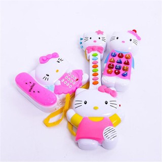 BỘ ĐỒ CHƠI ĐÀN VÀ ĐIỆN THOẠI HELLO KITTY CHO BÉ GÁI (HÀNG LOẠI 1)