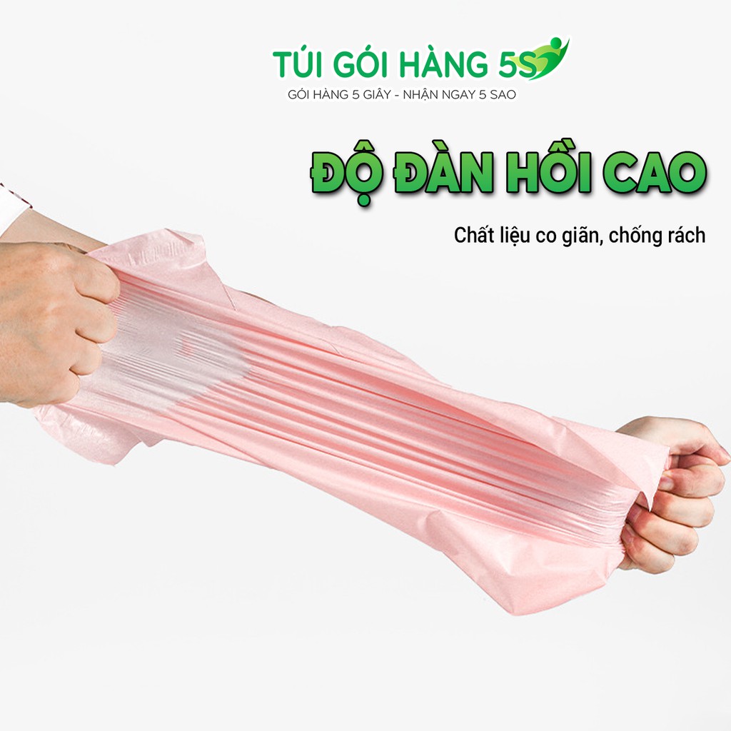 Túi Gói Hàng, Túi Đóng Hàng Niêm Phong Keo Tự Dính 5S Kích Thước 28x42cm Cuộn 100 Túi