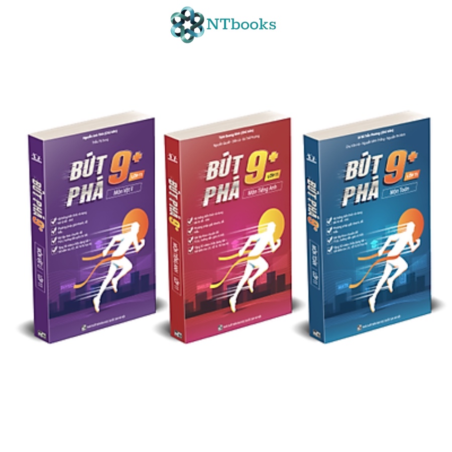 Sách (Combo 3 cuốn tùy chọn) Bứt phá 9+ lớp 11 môn Toán, Lí, Hóa, Tiếng Anh