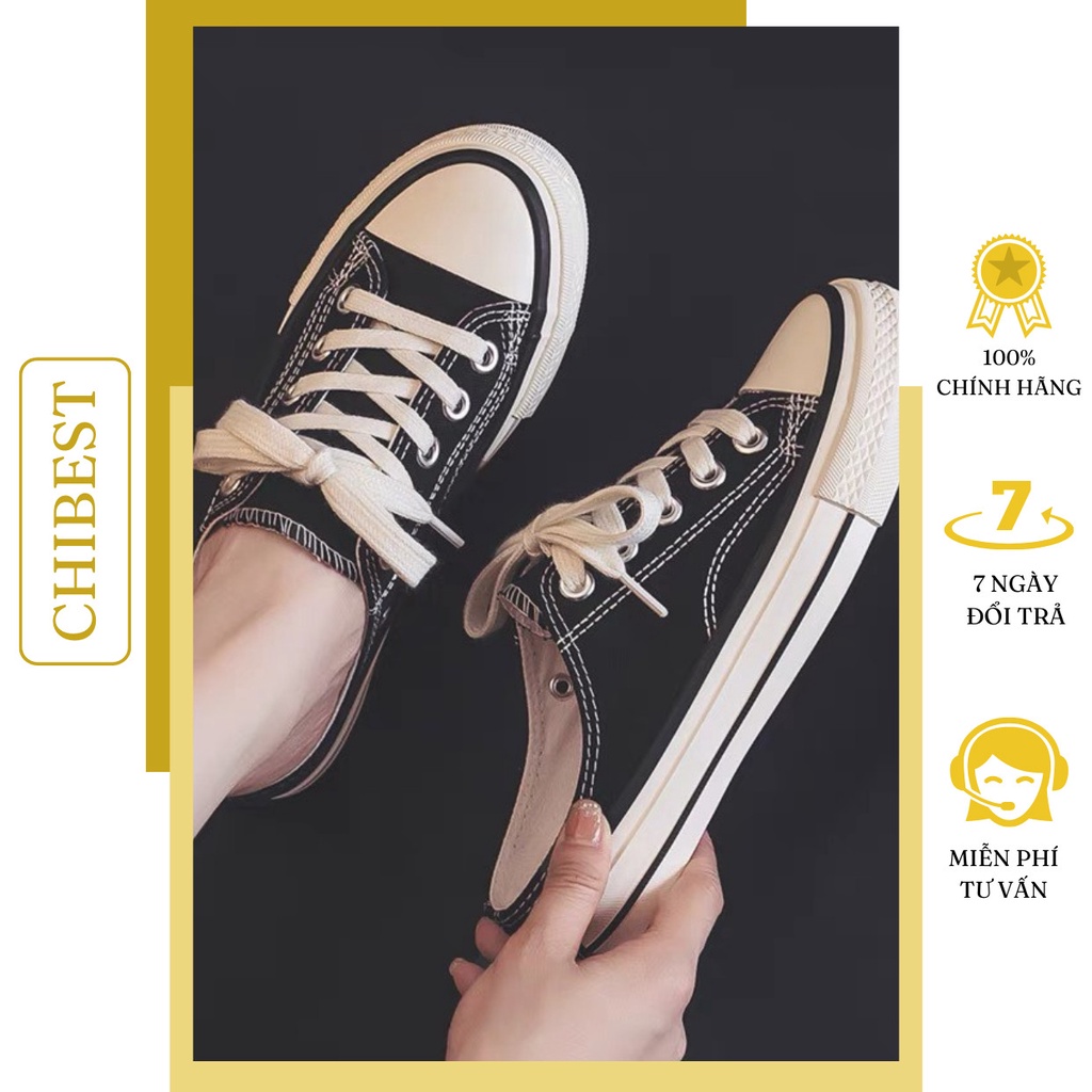 Giày sục thể thao giày sneaker nữ 2 màu siêu cá tính CHIBEST QCB34