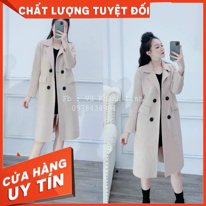 ►ÁO Dạ Nữ Đẹp Hàng Quảng Châu Cao Cấp, thiết kế phong cách hàn quốc,có túi nắp, ép loại 1 (túi nắp)