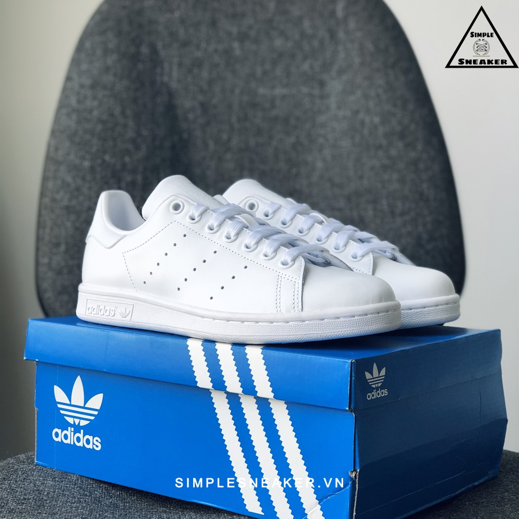 Giày Stan Smith Full Trắng 🔥FREESHIP🔥 Adidas Stan Smith All White Chính Hãng - Giày Adidas Chuẩn Auth [S75104]