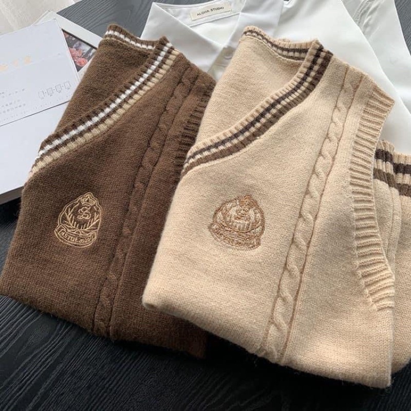 Áo gile ulzzang Schools Rick Kis style Hàn Quốc