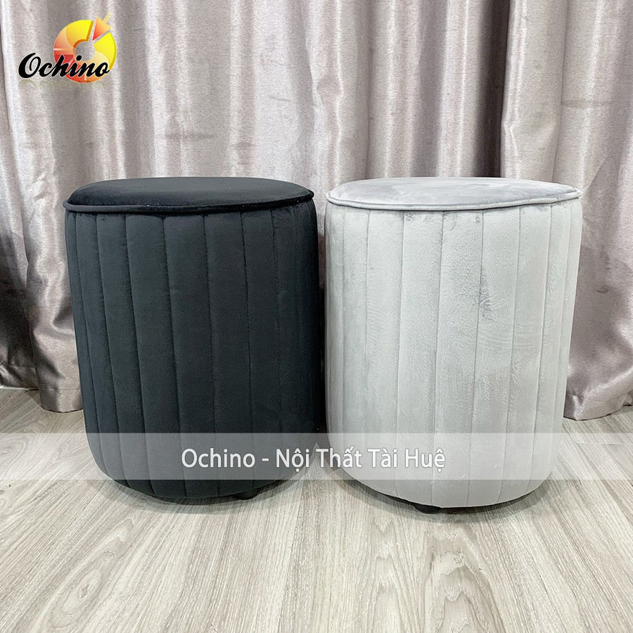 Ghế Đôn Tròn Ngồi Bàn Trang Điểm Phong Cách Bắc Âu, Đôn Tròn Sofa Phòng Khách Siêu Xinh (Cao 45cm - Đường Kính 35cm)