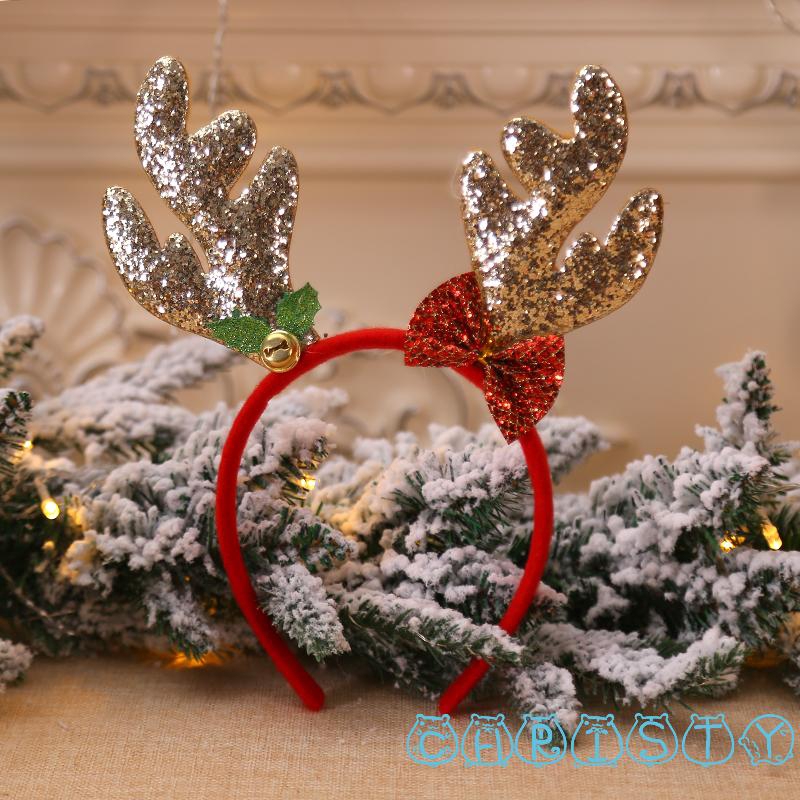 Cài tóc hình tuần lộc lấp lánh xinh xắn