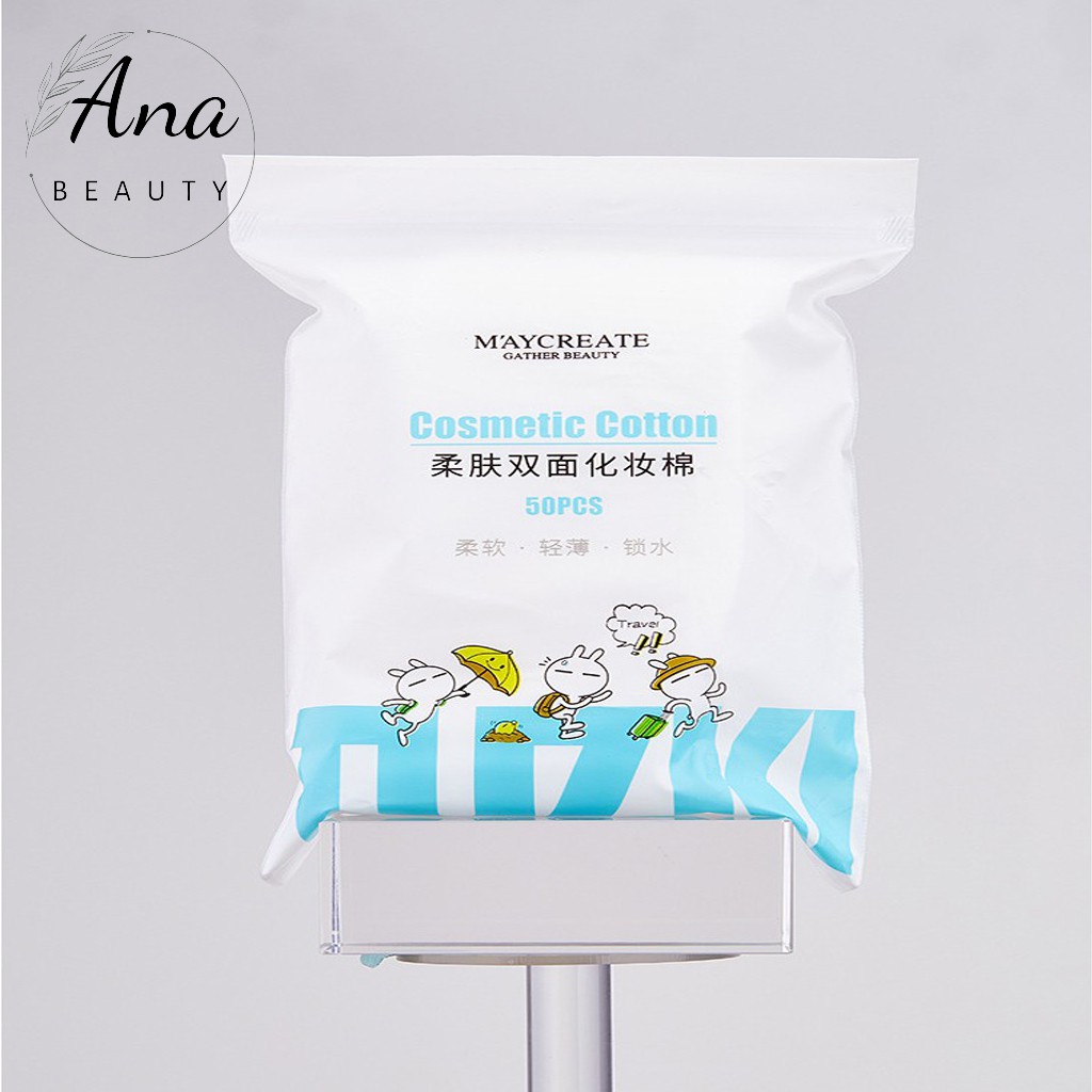 Bông tẩy trang túi 50 miếng MAYCREATE | BigBuy360 - bigbuy360.vn