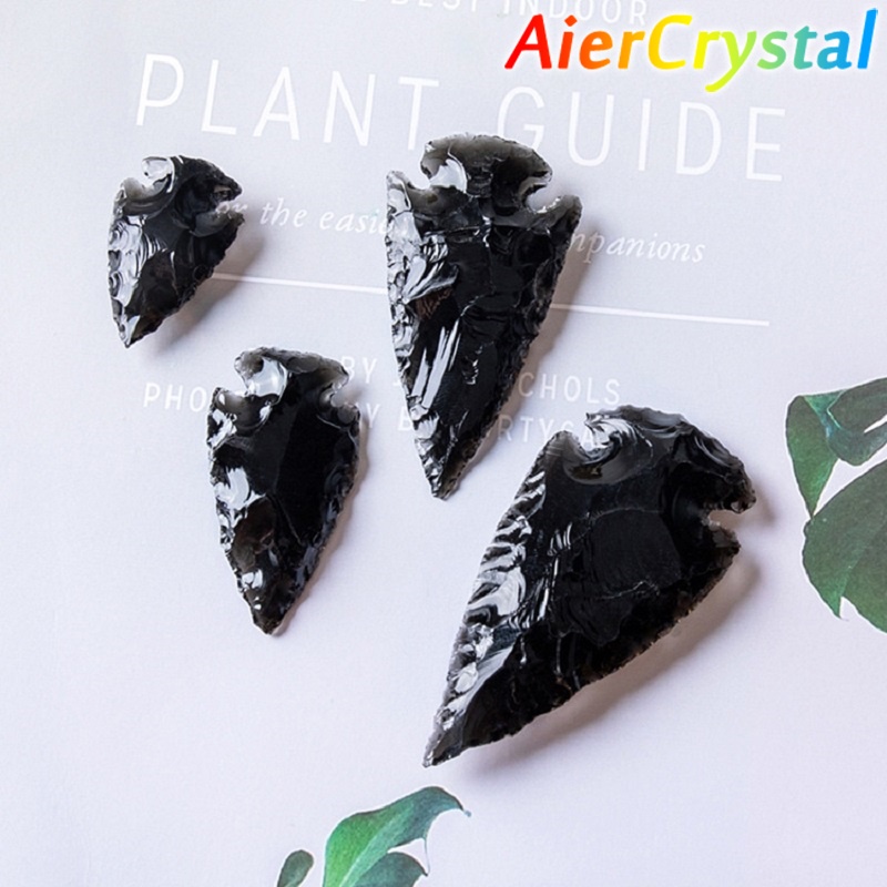 Đá Obsidian Tự Nhiên Màu Xanh Lá Dùng Trang Trí Nhà Cửa DIY