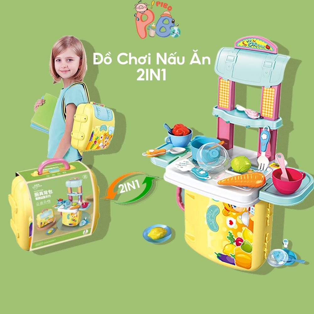 Đồ Chơi Nấu Ăn Dụng Cụ Nhà Bếp Nồi Cơm, Tủ Lạnh, Xoong Nồi Đa Dạng Siêu Ngộ Nghĩnh Cho Bé Yêu - Pibo Store