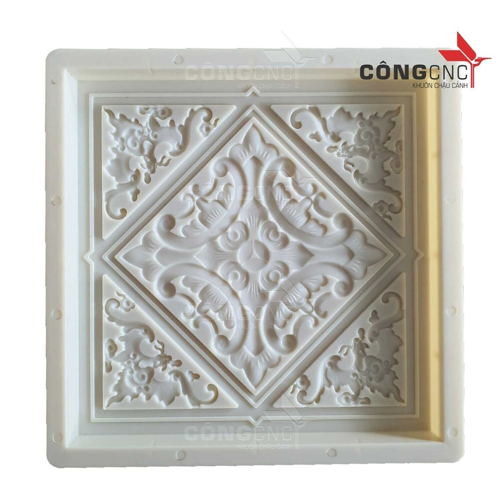 Khuôn gạch 565 kích thước 40x40 cm, khuôn đúc gạch xi măng nhựa ABS, nhựa PP