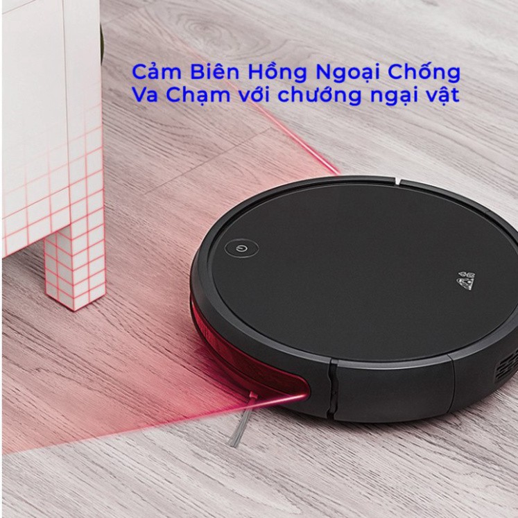 Robot hút bụi lau nhà PUPPYOO R30 Pro, lực hút máy hút bụi mạnh 12000Pa, diện tích làm sạch 120m2_Vimart