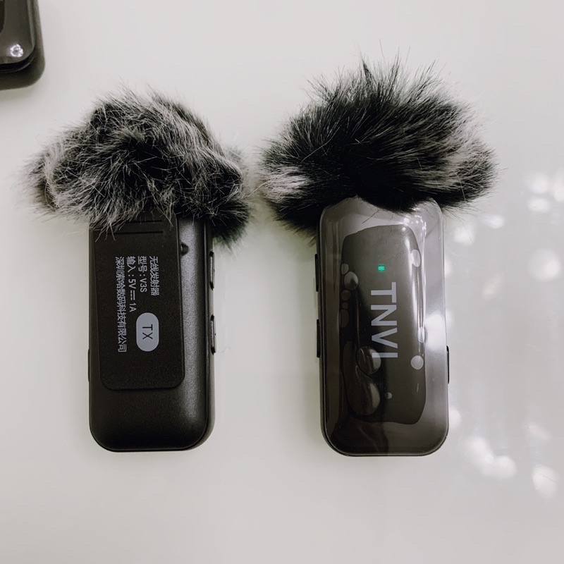 Bộ 2 micro cài áo không dây TNVI V3 dùng cho điện thoại, máy quay, quay vlog Youtube, phỏng vấn…