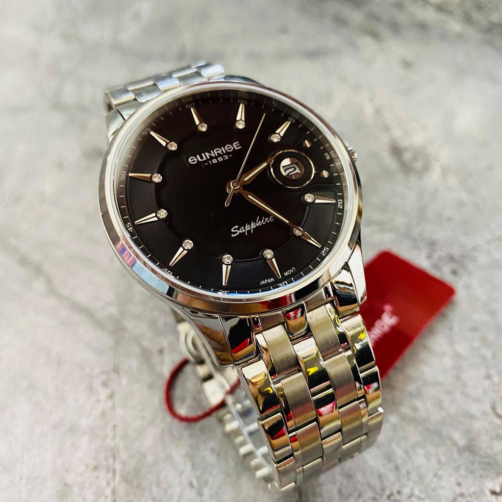 Đồng hồ Sunrise nam chính hãng Nhật Bản M1222.SA.D.D - kính saphire chống trầy - Bảo