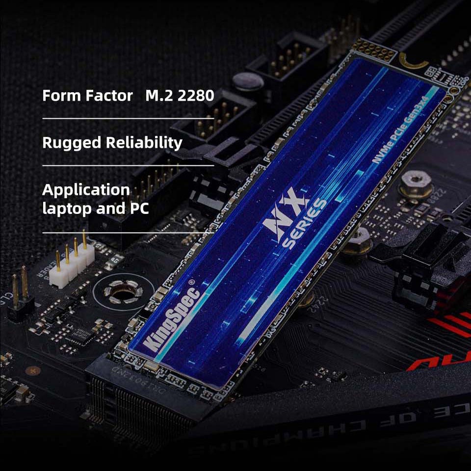 Ổ cứng SSD M2 NVMe 128Gb 256Gb 512Gb KingSpec NX Series 2280 M.2 PCIe | BigBuy360 - bigbuy360.vn