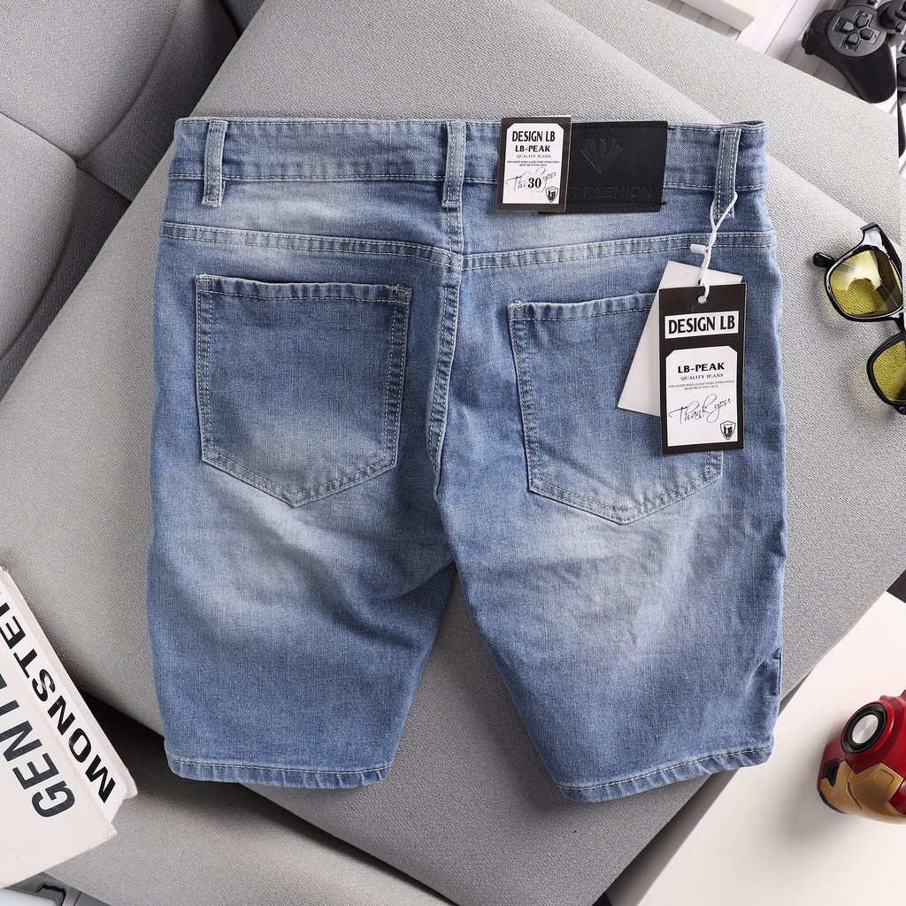 Quần short jean nam cao cấp HALLA  quần bò ngố chất bò co dãn wash trẻ trung phong cách GIÁ SỈ cho đơn hàng lẻ