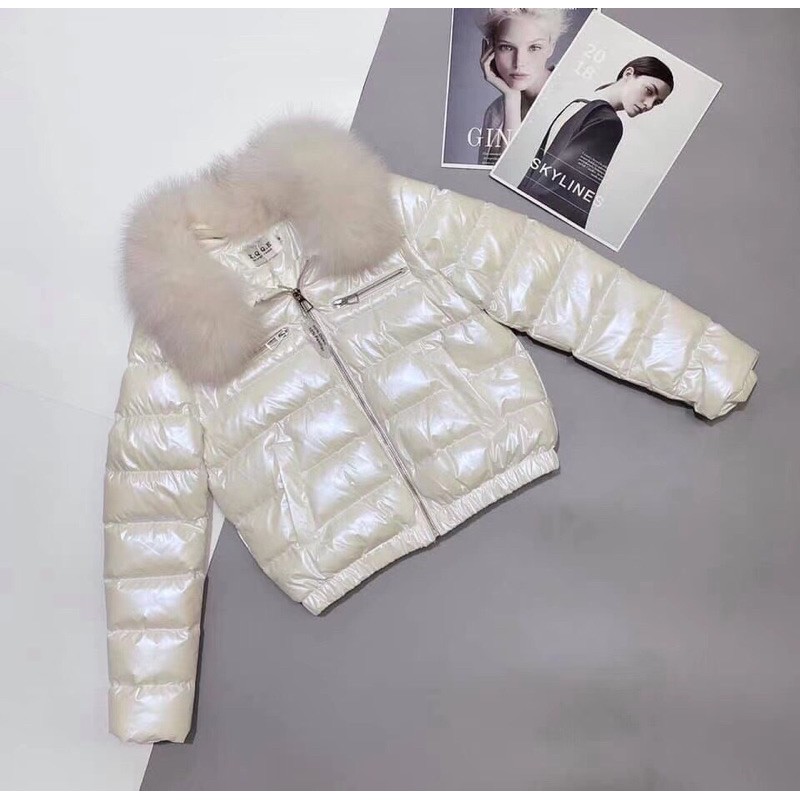 ÁO PHAO BÓNG LÔNG VŨ KÈM CỔ LÔNG THÁO RỜI | BigBuy360 - bigbuy360.vn