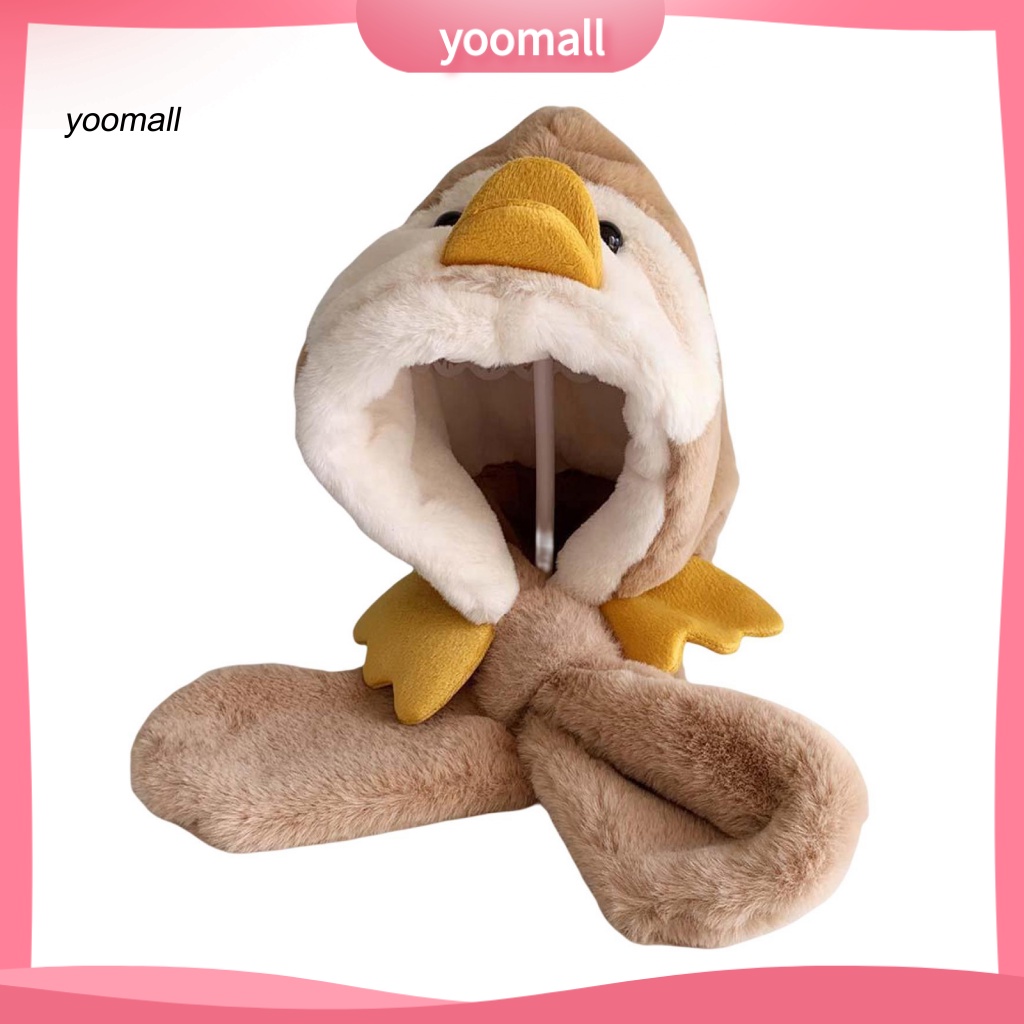 / Yo / Mũ Mùa Đông Thêu Mịn Hình Chim Cánh Cụt Cho Bé Trai